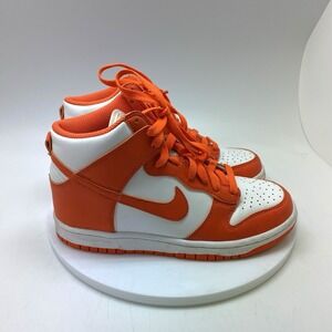 Nike Dunk High Shoes Youth 5.5Y Orange White DB2179-100 Athletic Causal Shoes